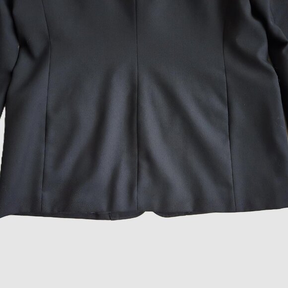 Evan Picone Classic Tailored Fully Lined Black Blazer 45% Wool Women's Size 10 - Picture 5 of 6